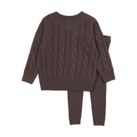 ANALOGIE CHUNKY CABLE KNIT TODDLER 2PC SET