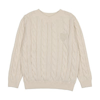 ANALOGIE CHUNKY V NECK SWEATER