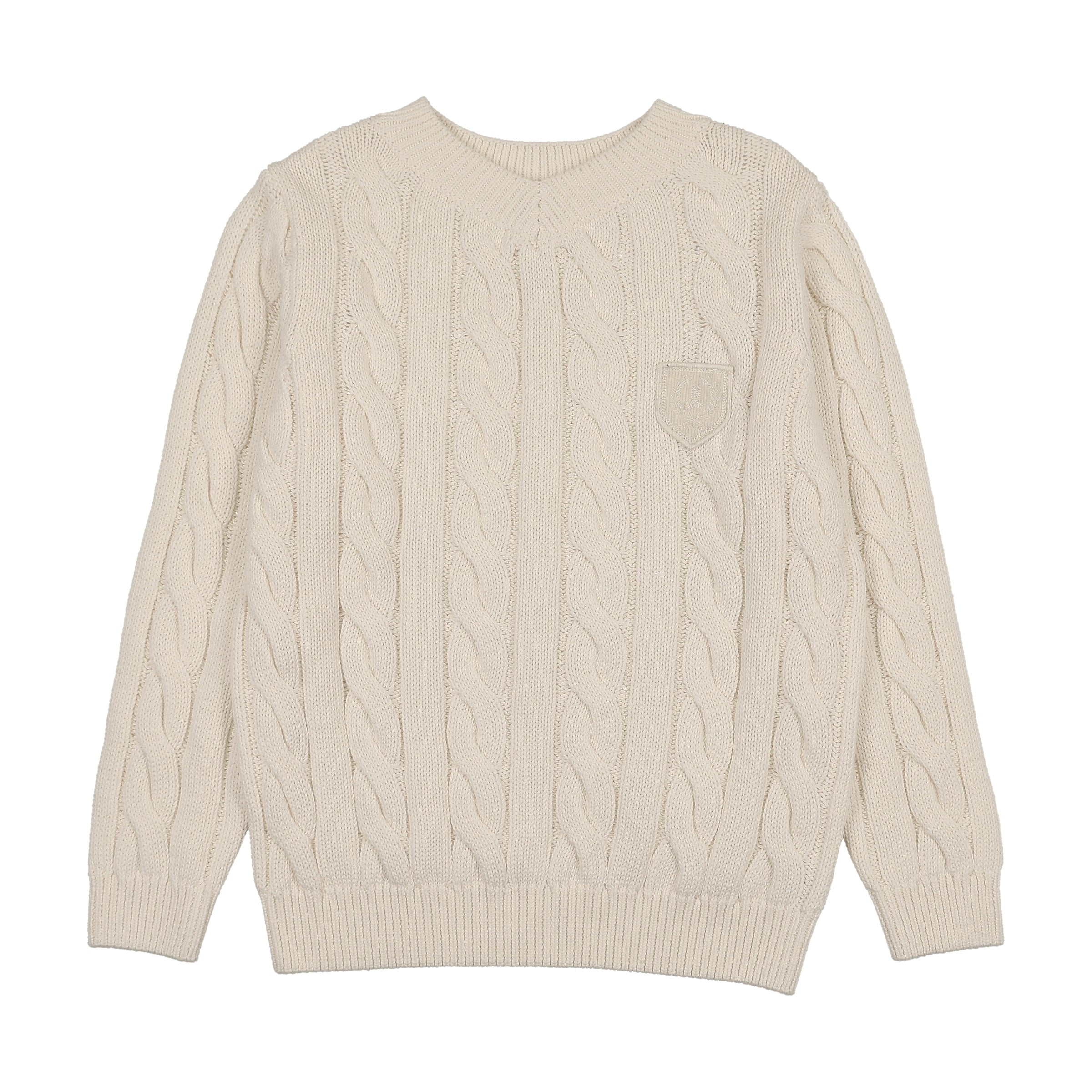 ANALOGIE CHUNKY V NECK SWEATER