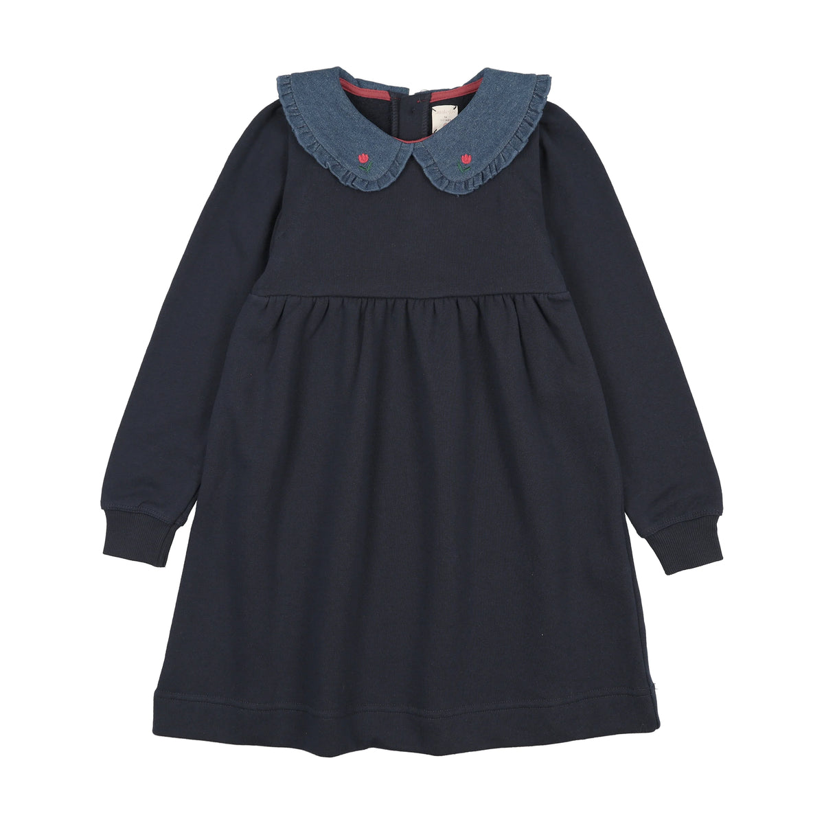 ANALOGIE SWEET CAMPAIGN DNM COLLAR SWEATSHIRT DRESS