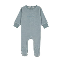 ANALOGIE VELOUR STRIPE FOOTIE