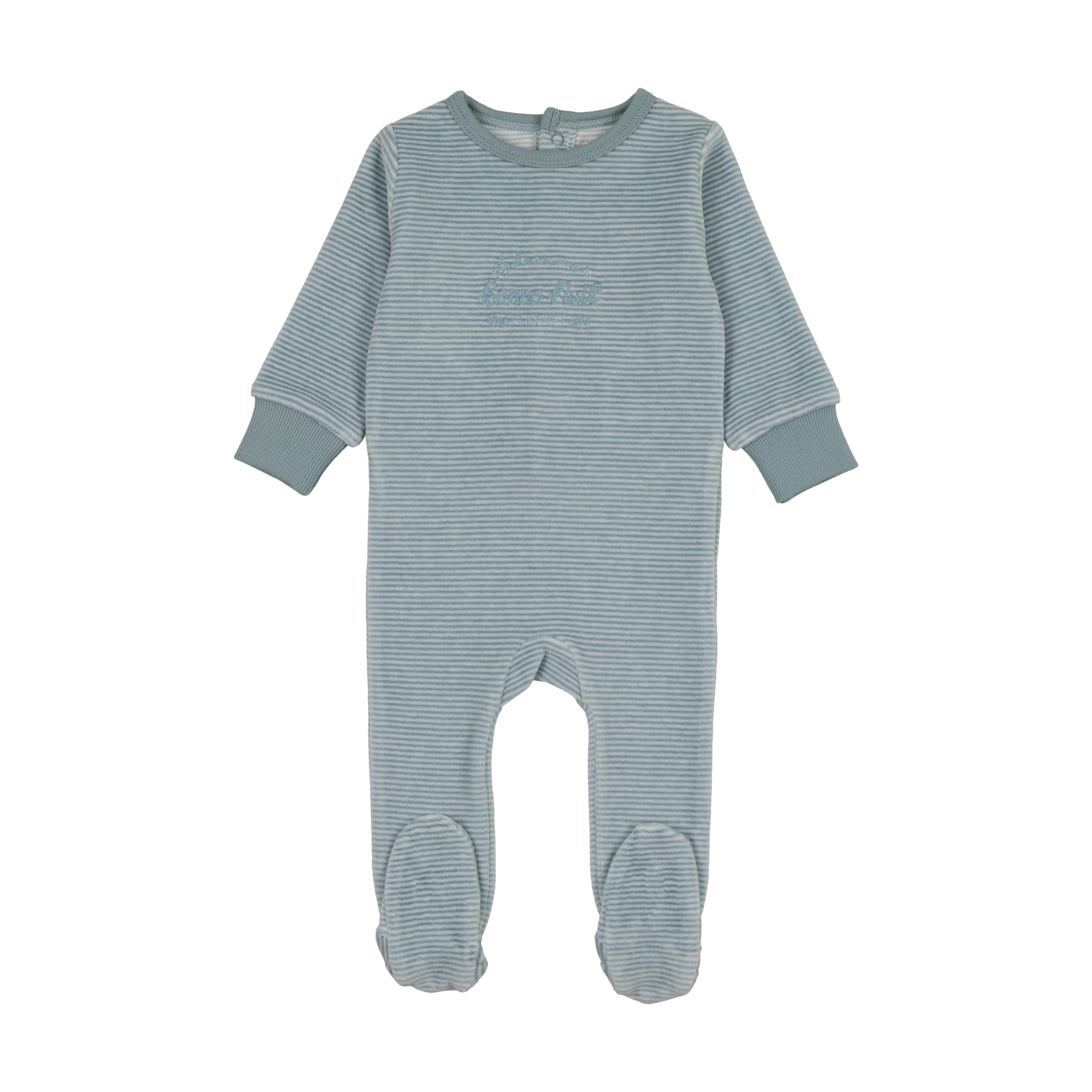 ANALOGIE VELOUR STRIPE FOOTIE