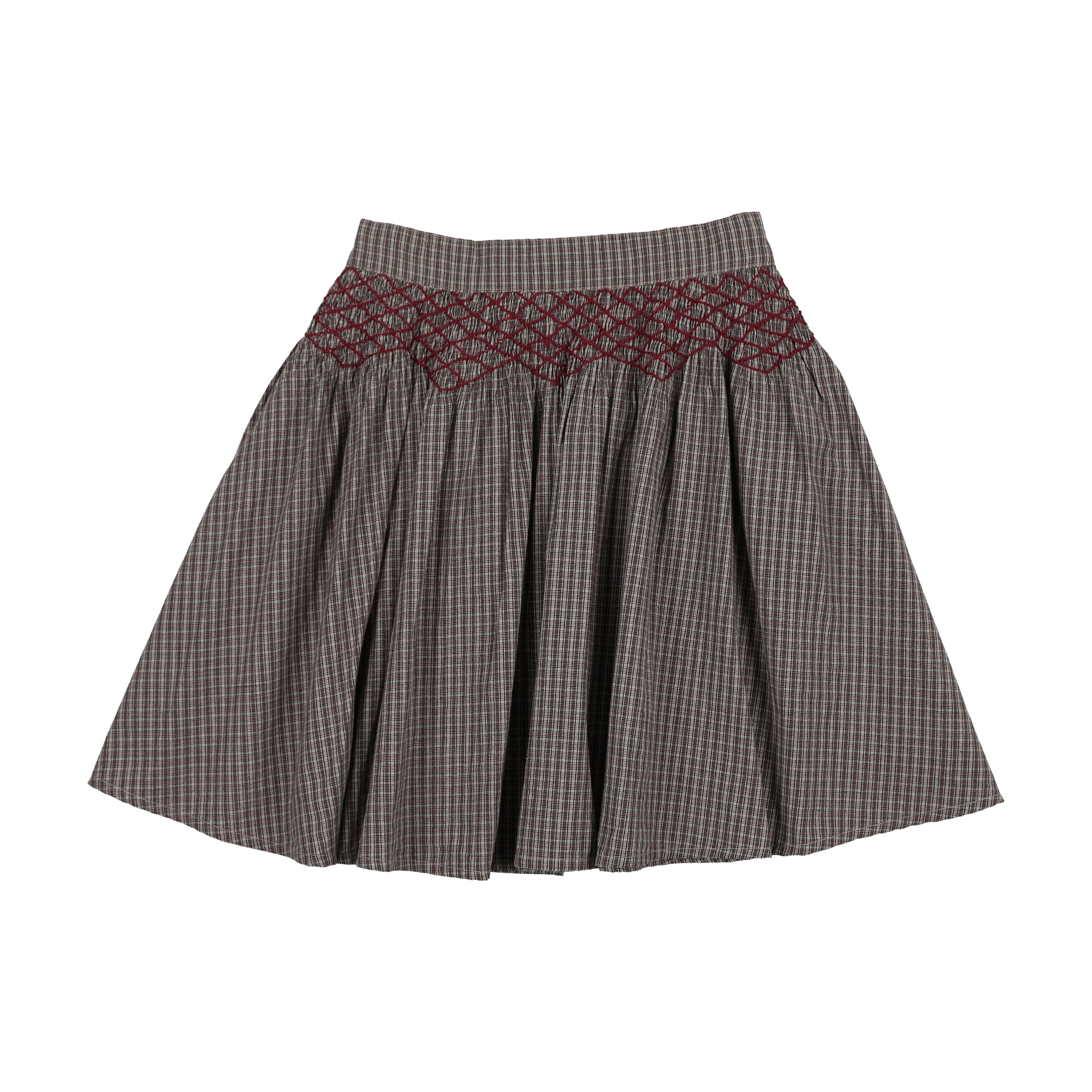 ANALOGIE PLAID EDITION GIRLS SHIRT + SKIRT 2PC SET
