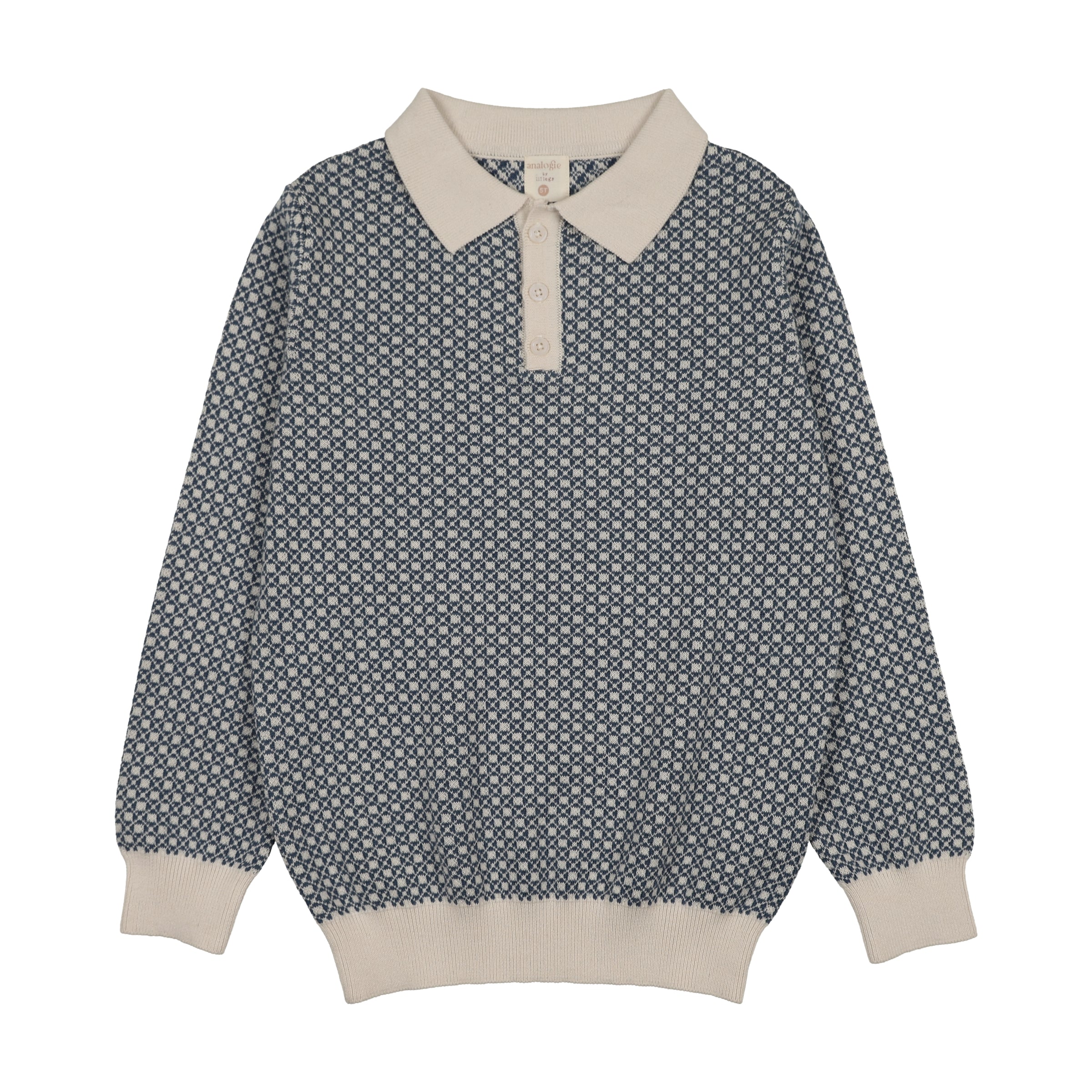 ANALOGIE HEIRLOOM KNIT BOYS COLLAR SWEATER
