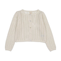 ANALOGIE GIRLS POINTELLE CARDIGAN