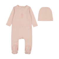 LIL LEGS SAILOR STRIPE FOOTIE + BEANIE