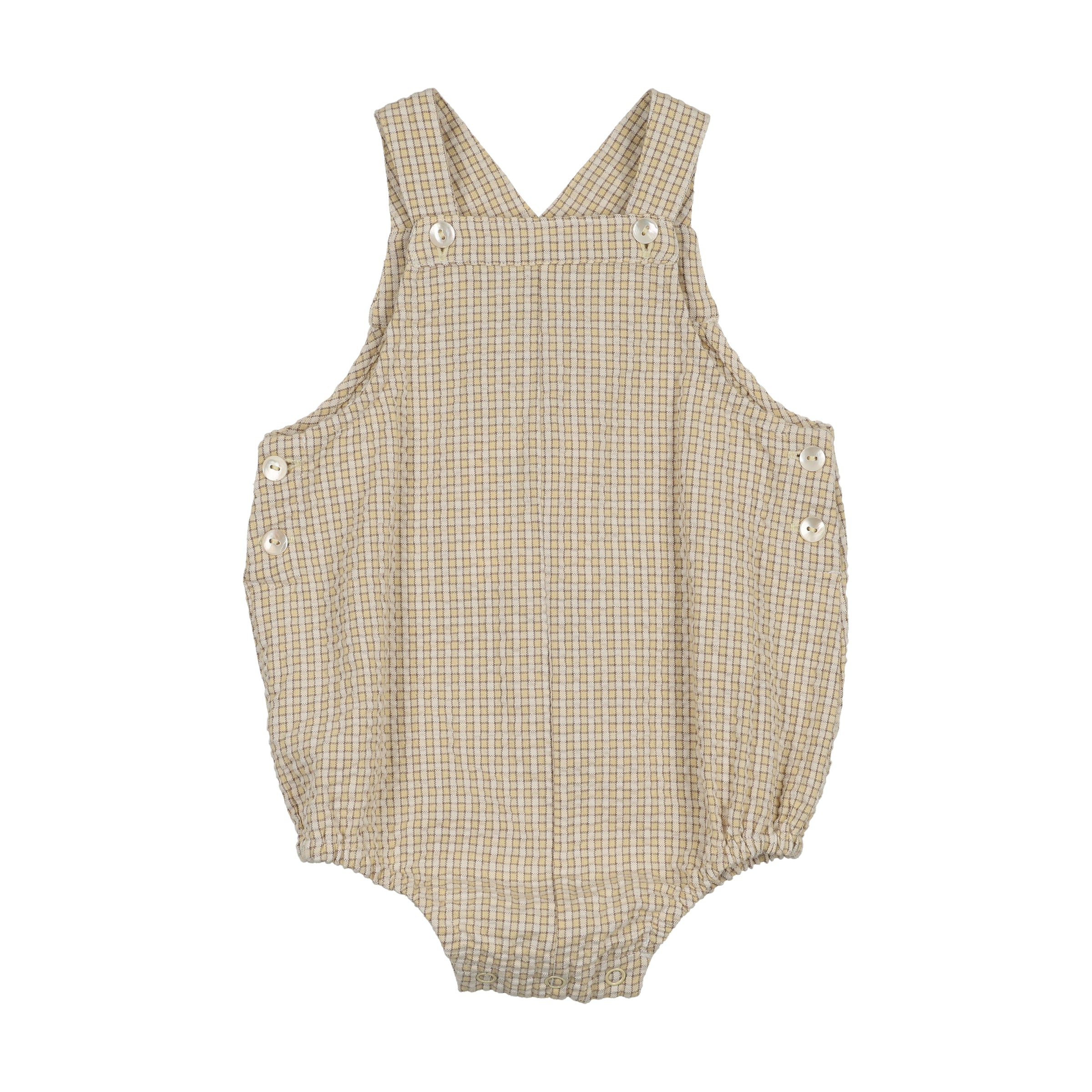 ANALOGIE SUNNY BLOSSOM ROMPER YELLOW MINI PLAID