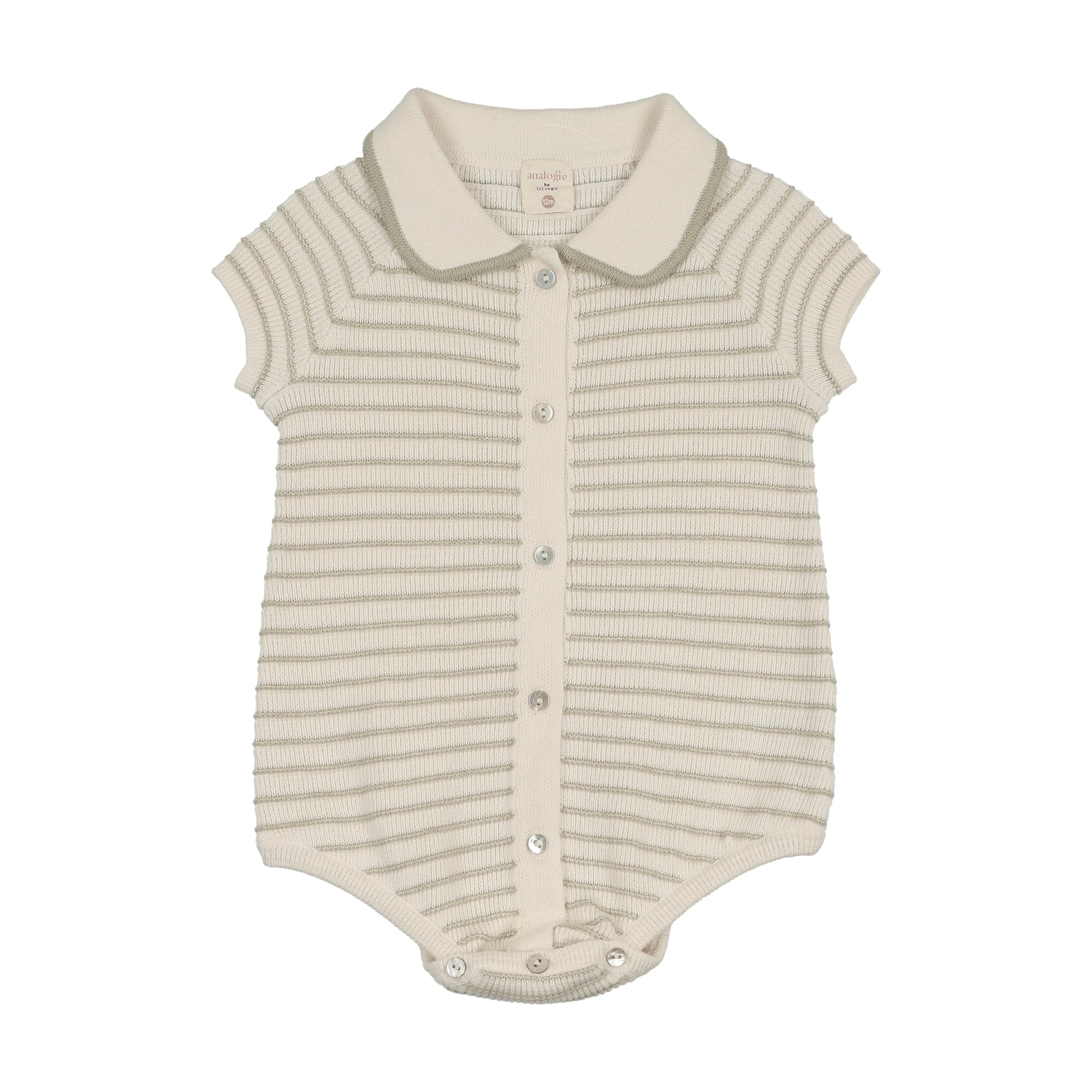 ANALOGIE TEXTURED KNIT ROMPER