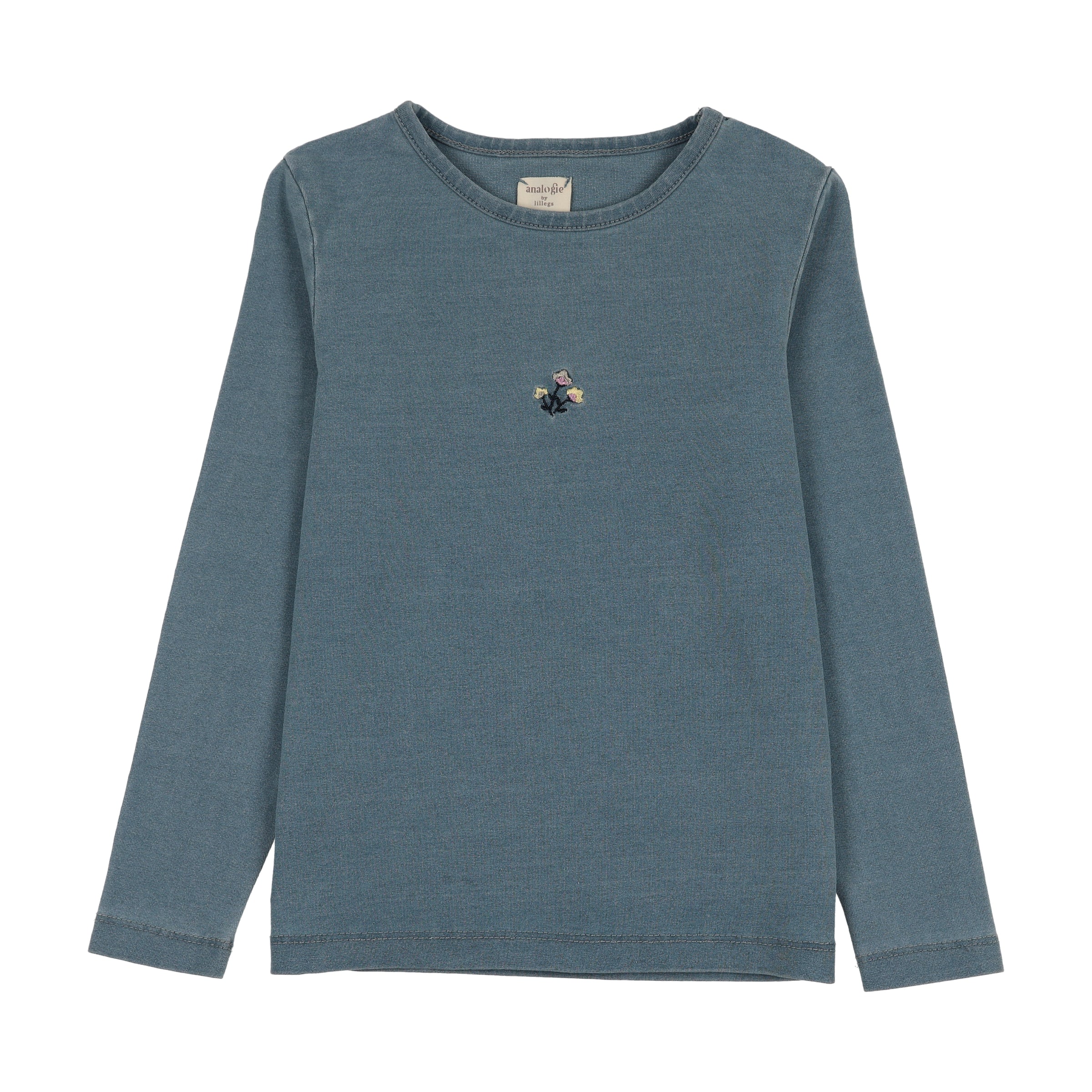 ANALOGIE DAINTY DENIM GIRLS LS TEE