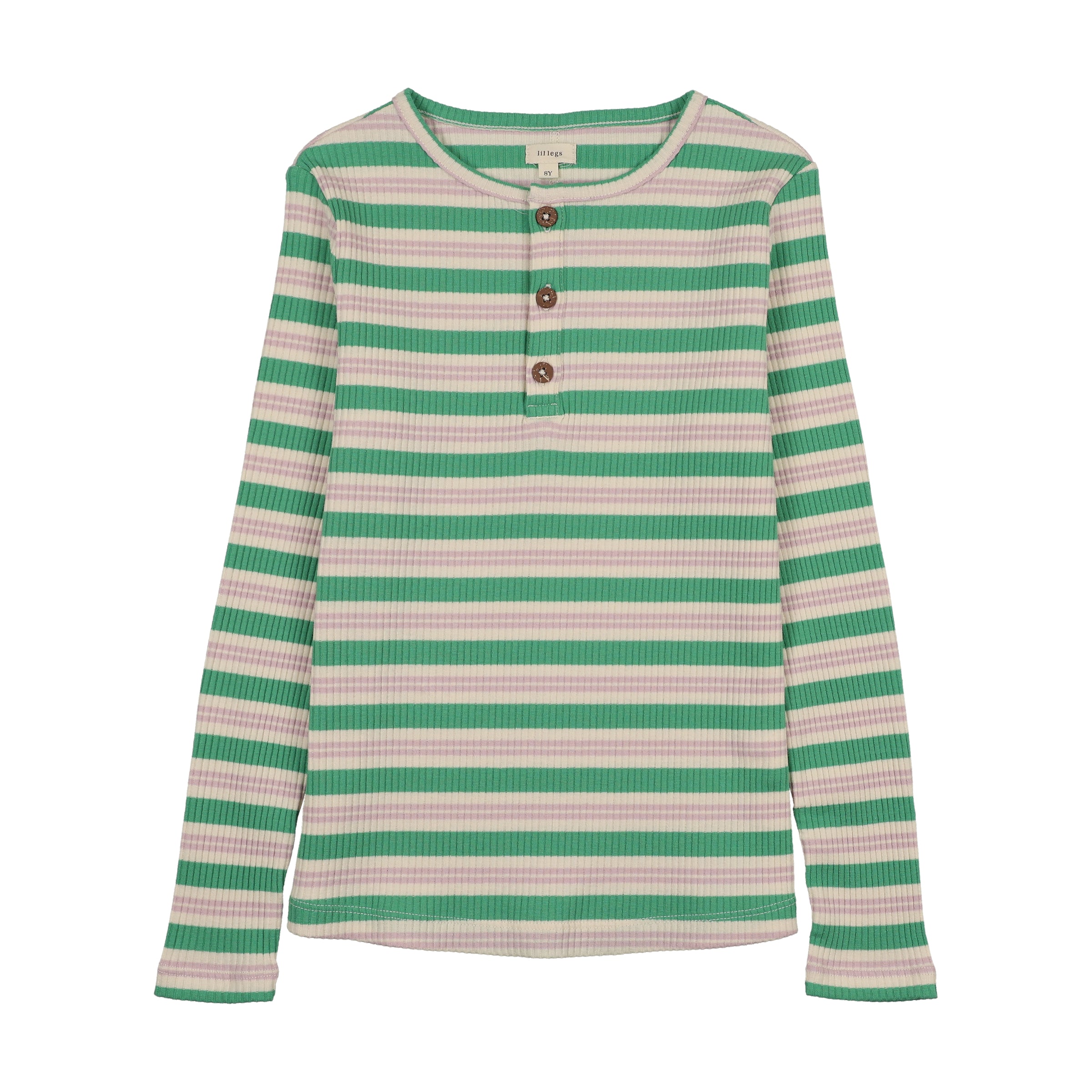 LIL LEGS BASIC STRIPE HENLEY