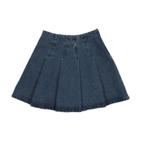 LIL LEGS PLEATED DENIM SKIRT