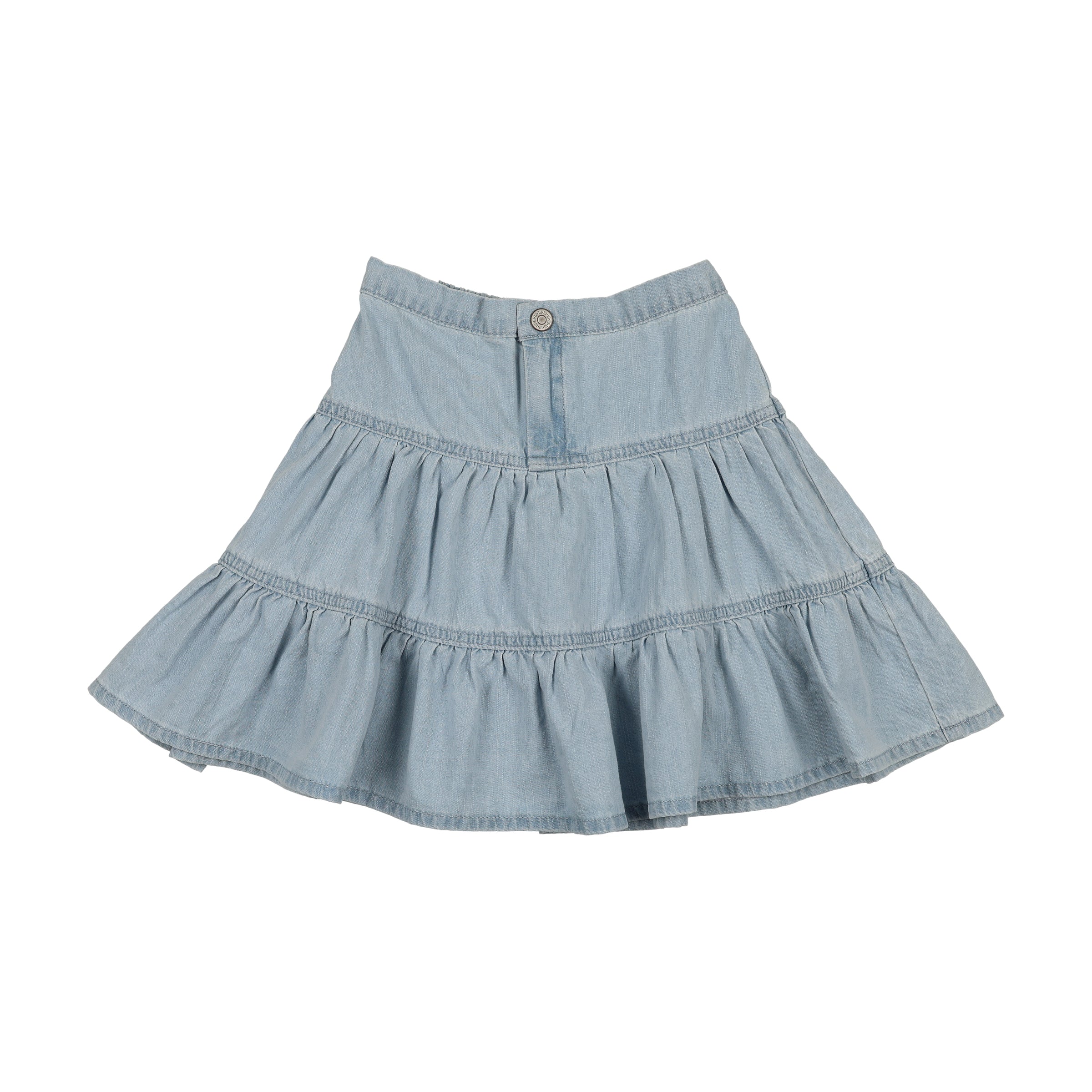 LIL LEGS DENIM TIERED SKIRT