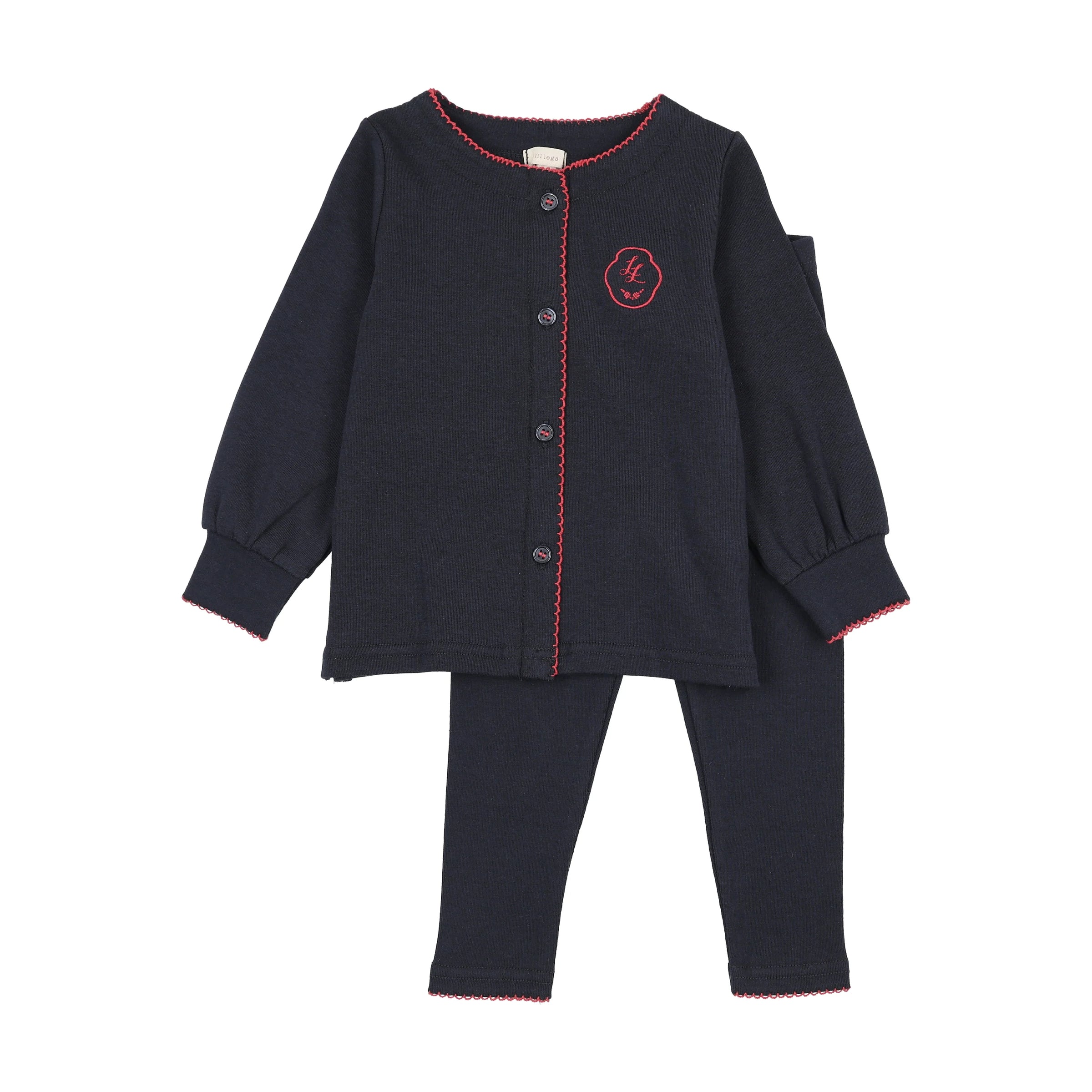 LIL LEGS GIRLS SHABBOS LOUNGE 2PC SET