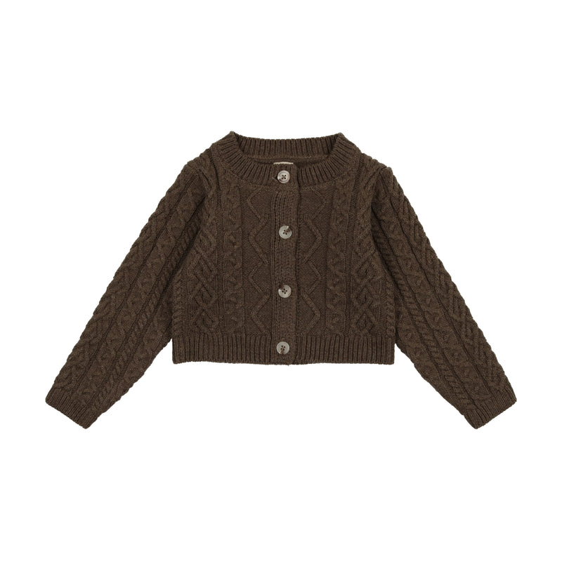 CCC ANALOGIE CABLE KNIT CARDIGAN