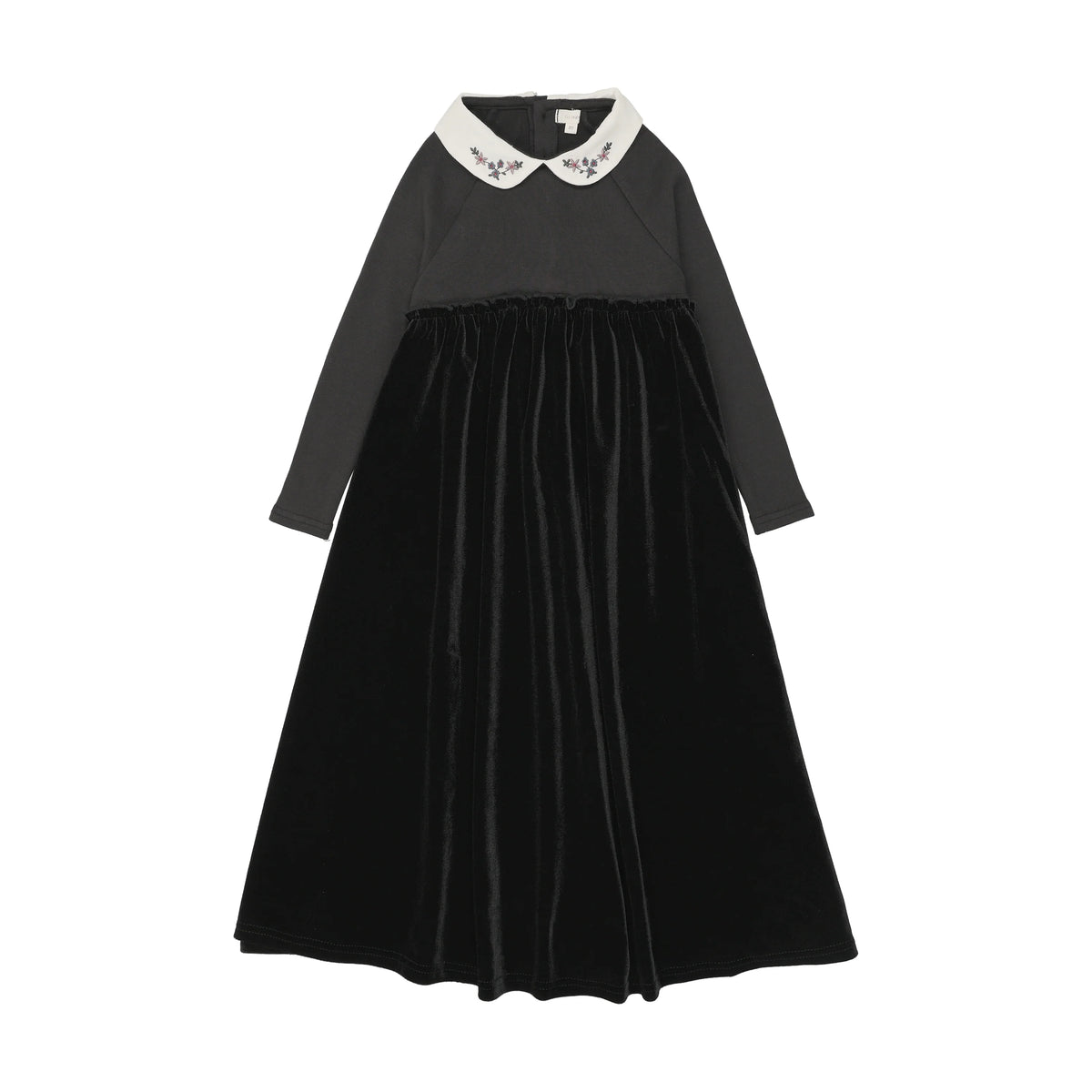 ANALOGIE EMBROIDERED COLLAR MAXI