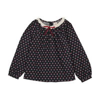 ANALOGIE HOME GARDEN LACE TRIM COLLAR BLOUSE