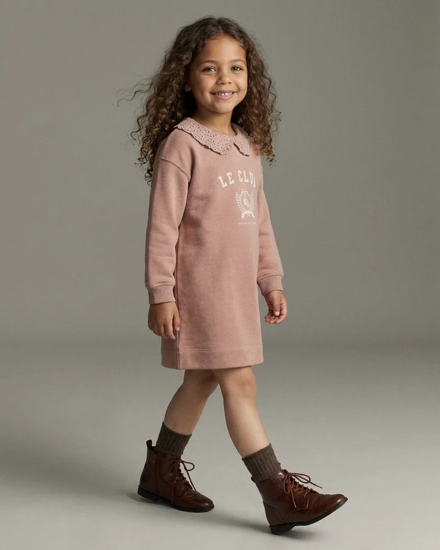 ANALOGIE VARSITY CREST SWEATSHIRT DRESS