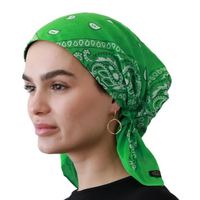 CHERIE PRETIED HEADSCARF BANDANA SHORT TIE