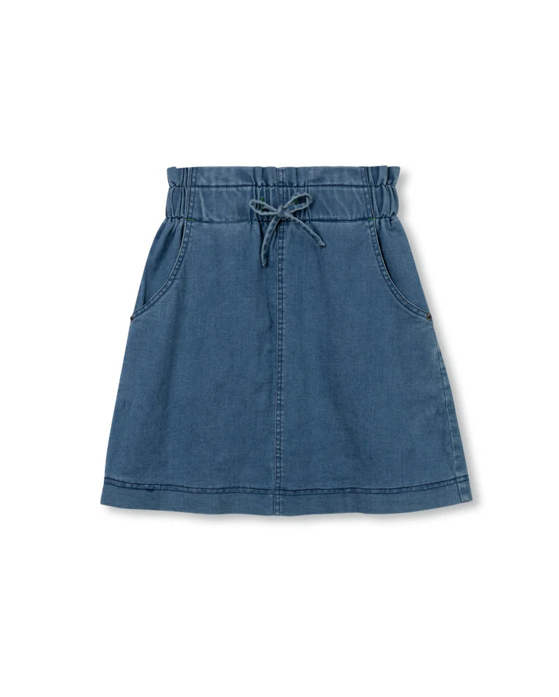 C-26324 CABANA BACK POCKET STITCHING SKIRT