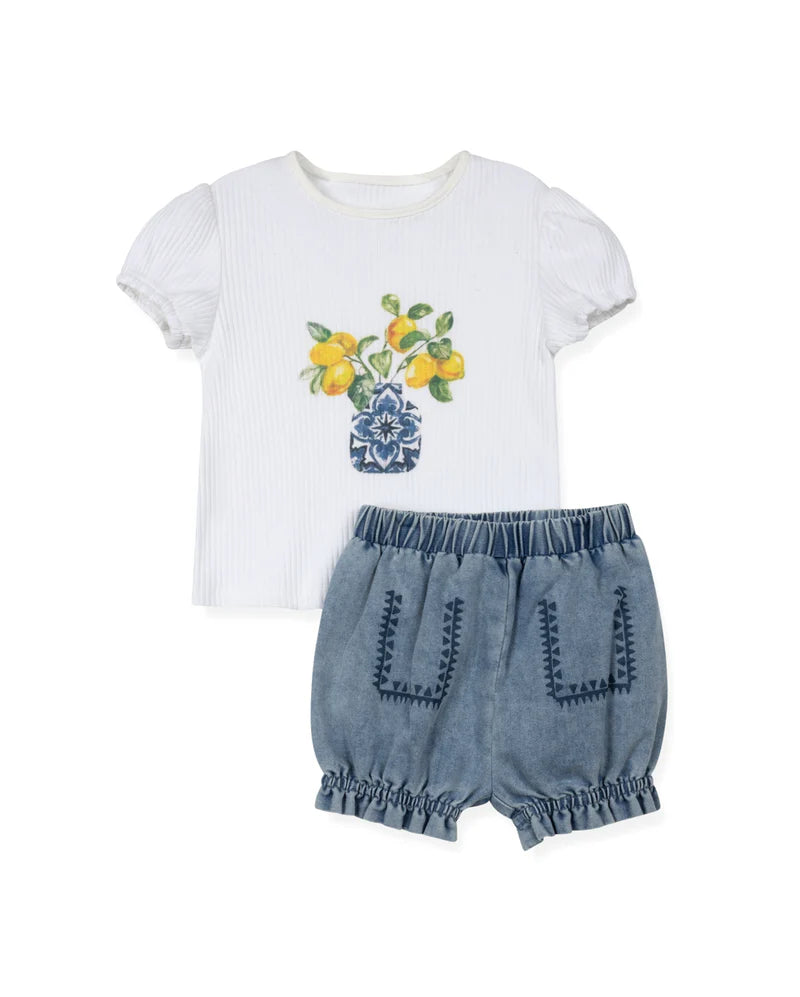 C-24298 PHIL & PHOEBE LEMON BLOOMER 2PC SET