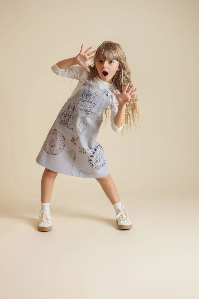 C-23749 PHIL & PHOEBE ROMY STAMP PRINT JUMPER