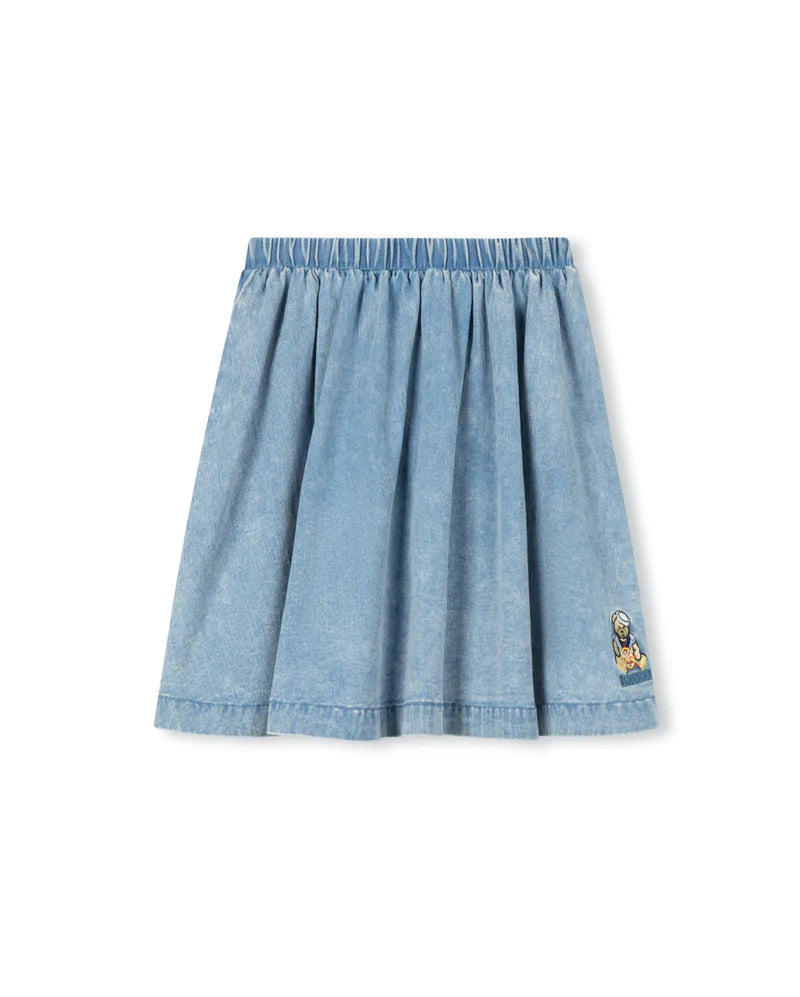 C-23607 PHIL & PHOEBE TEDDY BEAR DETAIL SKIRT