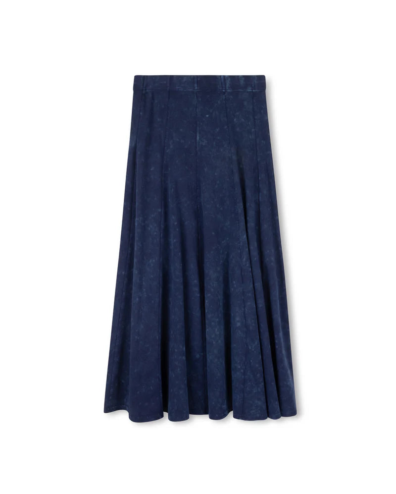 C-19889 CABANA MINERAL WASH PANEL MIDI SKIRT