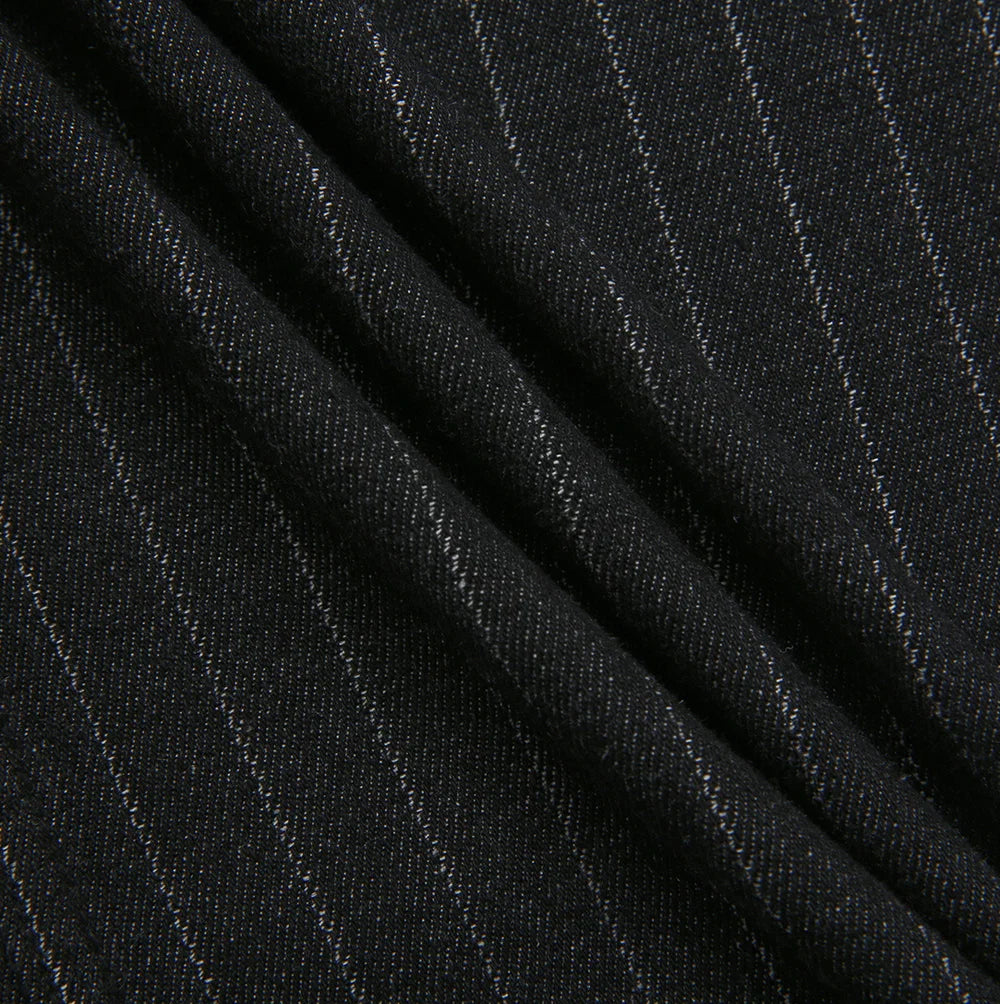 W-27392 STORY PINSTRIPE STRIPE MAXI SKIRT