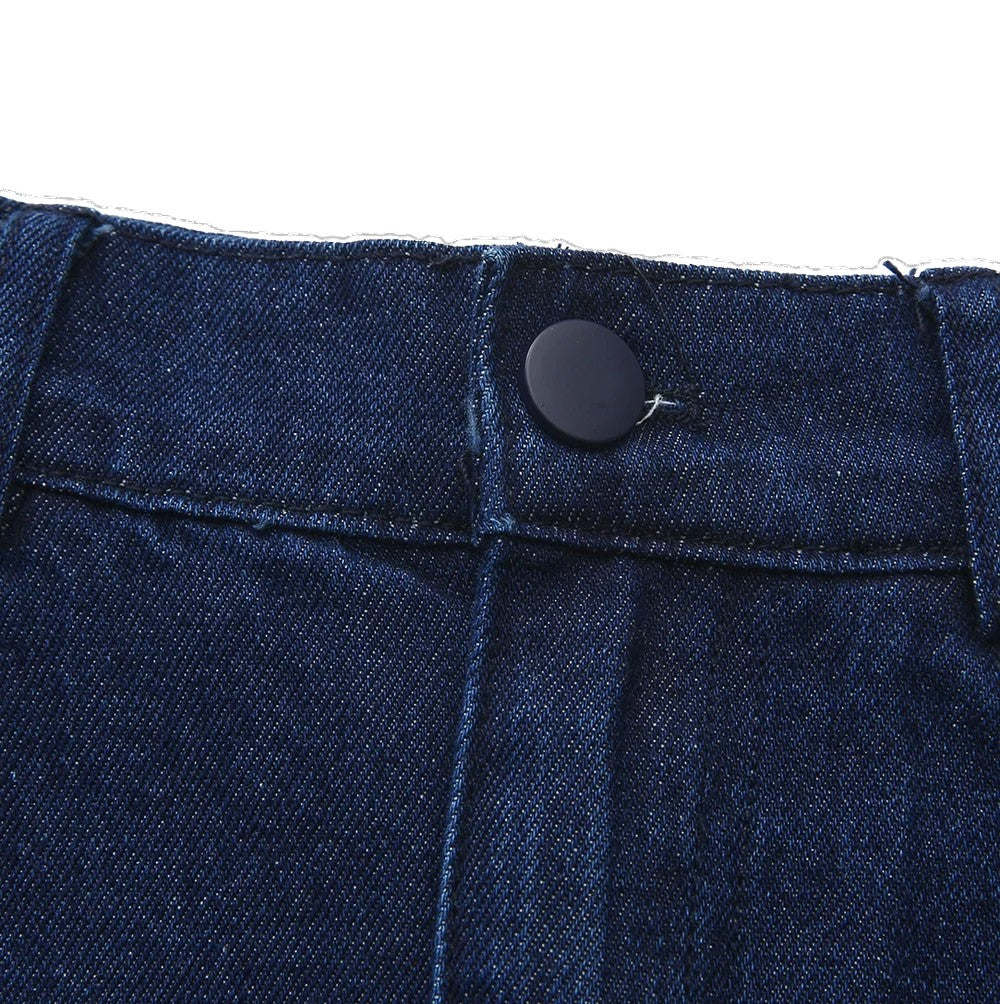 C-28183 VIBE SEAM FLYFRONT DENIM SKIRT