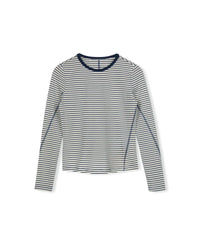 W-26452 STORY STRIPE SEAM DETAIL TEE