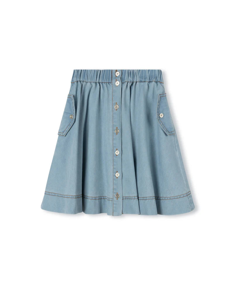 C-23599 CABANA FLOWY SIDE POCKET SKIRT