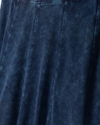 W-26726 SLATE PANEL MIDI SKIRT MINERAL