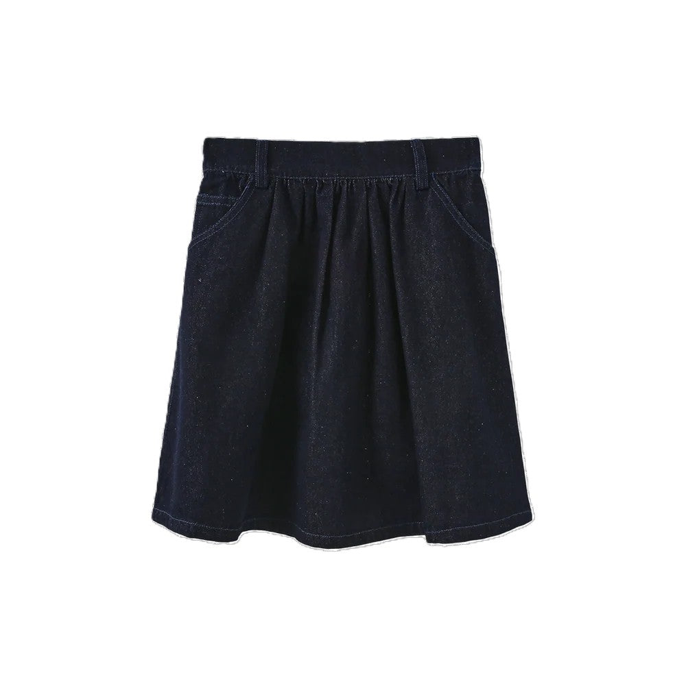 C-26905 CREATIVE GENIUS TANVI DENIM BELT SKIRT