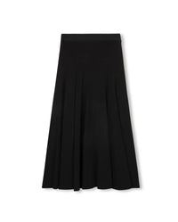 C-26354 VIBE ELASTIC WAIST PANEL MIDI SKIRT
