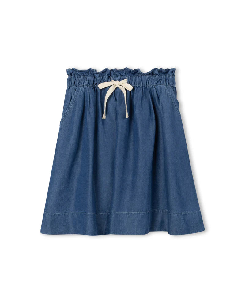 C-23833 PHIL & PHOEBE FLAKE DRAWSTRING SKIRT