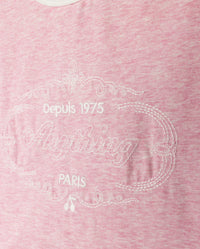 C-26277 CABANA SADIE MARLED T-SHIRT 2PC SET