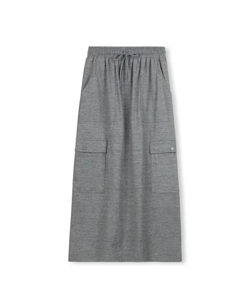 C-26369 VIBE CARGO SWEAT MAXI SKIRT