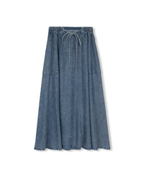 W-23661 SLATE BELLE DRAWSTRING SKIRT
