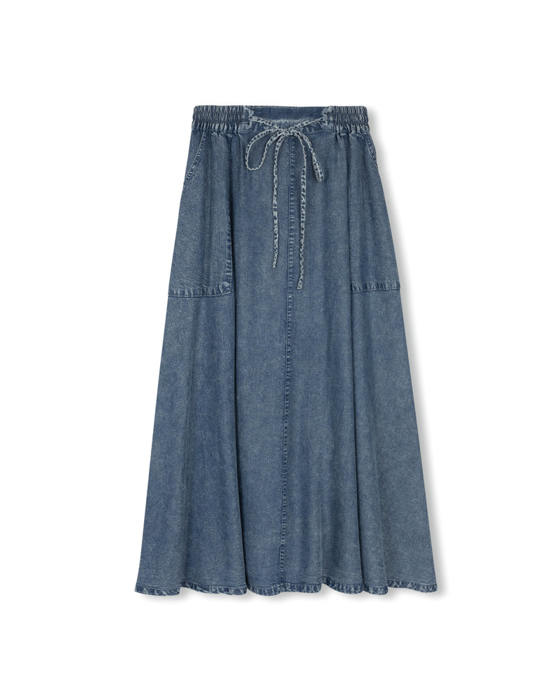 W-23661 SLATE BELLE DRAWSTRING SKIRT