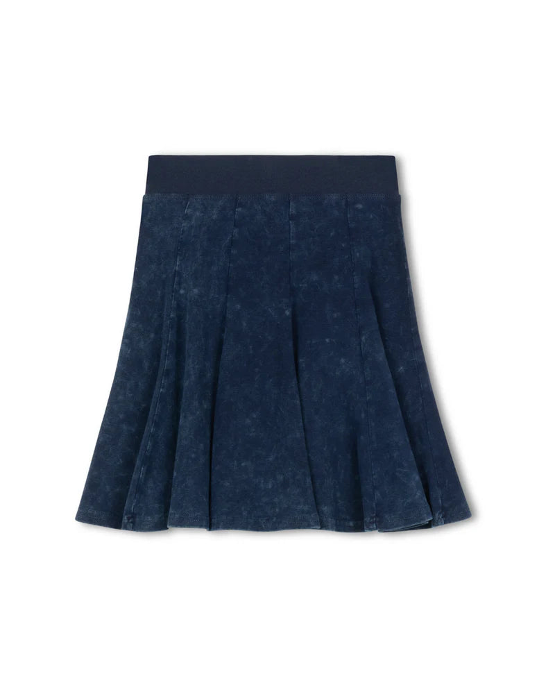 C-26355 CABANA ELASTIC WAIST PANEL KNEE SKIRT