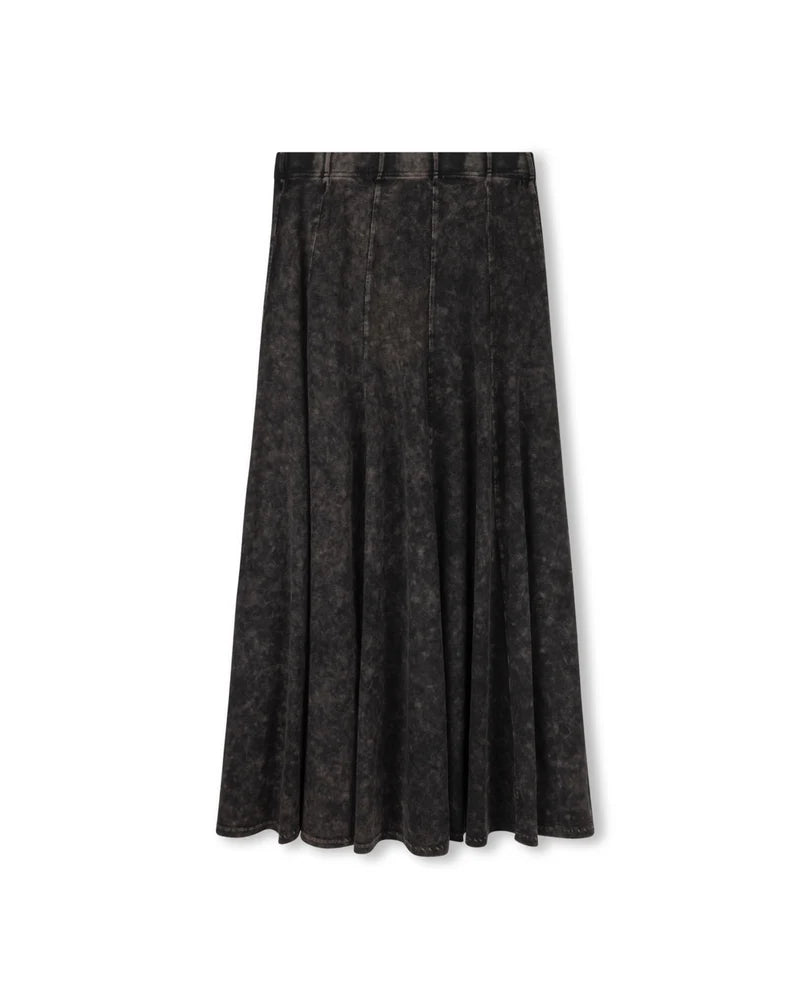 C-19889 CABANA MINERAL WASH PANEL MIDI SKIRT