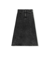 C-26367 VIBE POCKET V SEAM DENIM SKIRT
