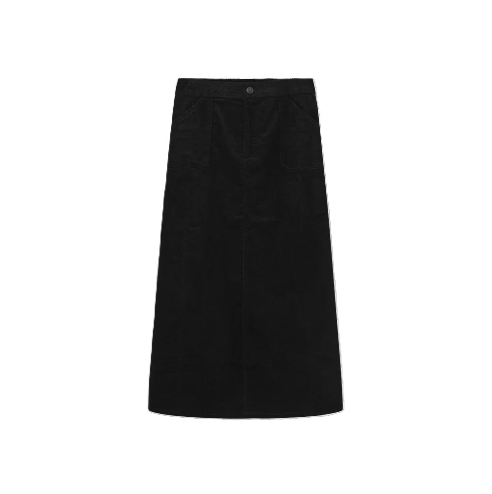 W-29513 HONEST EDIT CORDUROY FRONT FLY SKIRT