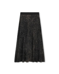 C-26357 VIBE ELASTIC WAIST A-LINE MAXI SKIRT