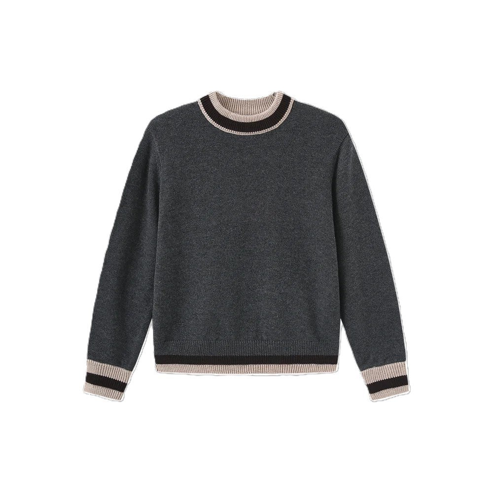 C-27836 HARPER JAMES STRIPE TRIM SWEATER