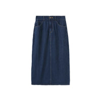 W-27392 STORY PINSTRIPE STRIPE MAXI SKIRT