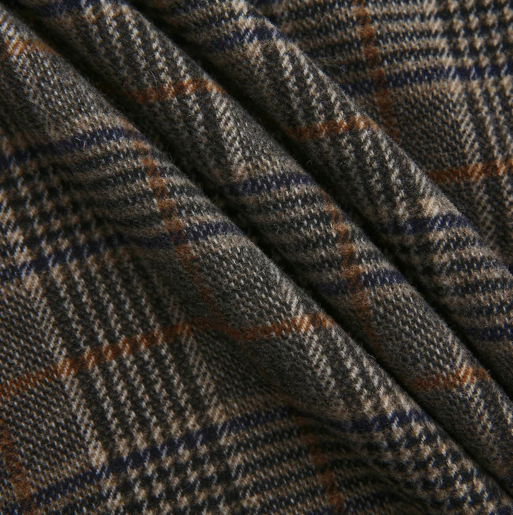 W-27949 STORY PLAID BUCKLE SKIRT