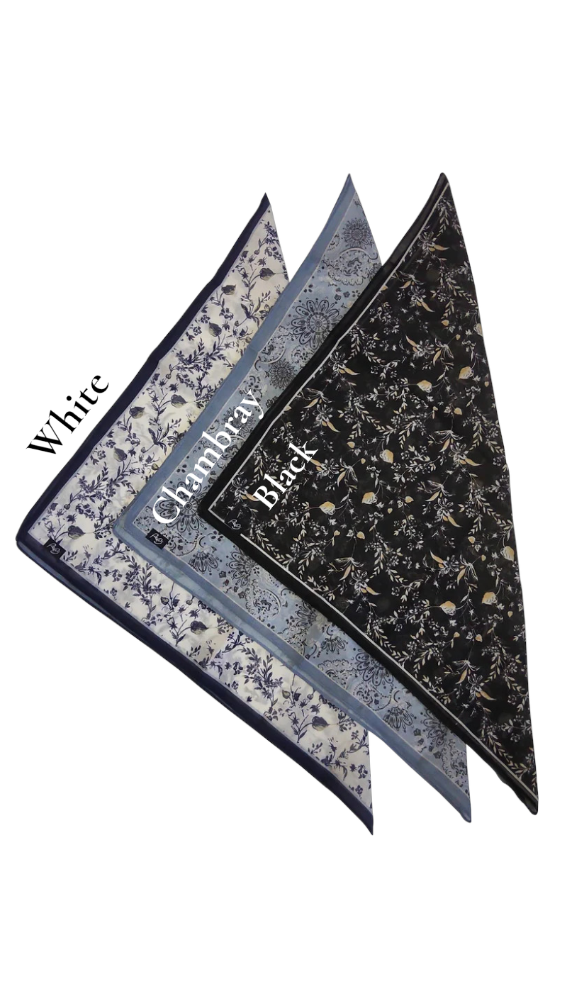 BAN103-O REVAZ FLORAL OPEN BANDANA