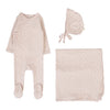 LILETTE BUD FOOTIE 3PC LAYETTE SET