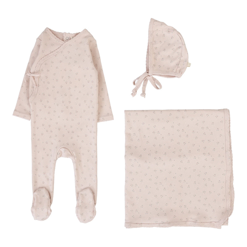 LILETTE BUD FOOTIE 3PC LAYETTE SET